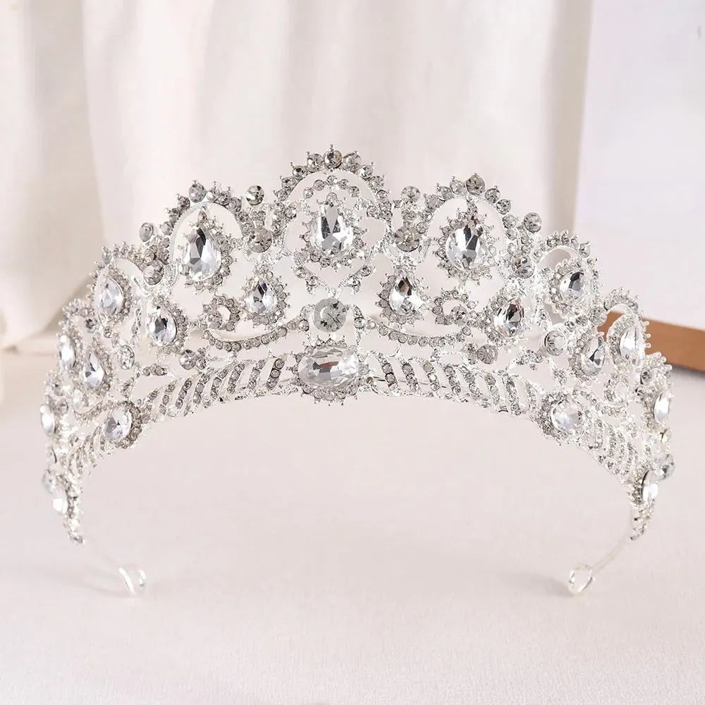 Wedding Hair Accessories - Rhinestone Bridal Tiara - Available in Silver, Rose Gold and Yellow Gold