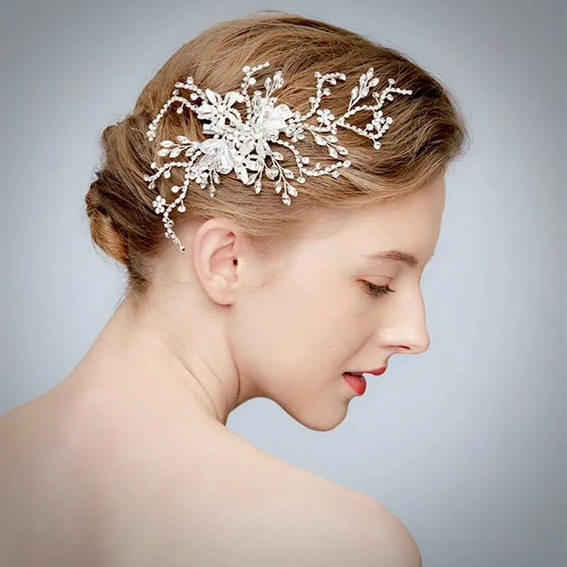 Wedding Hair Accessories - Crystal Bridal Hair Clip/Vine