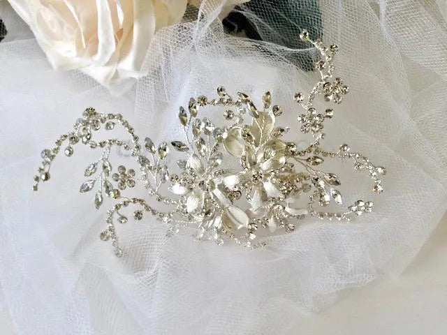 Wedding Hair Accessories - Crystal Bridal Hair Clip/Vine