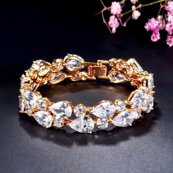 Wedding Jewelry - Cubic Zirconia Bridal Bracelet - More Colors