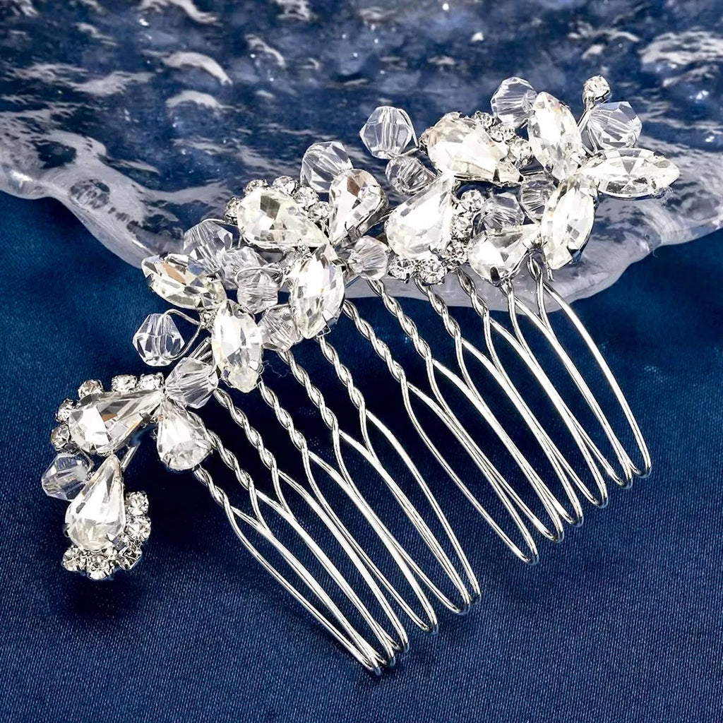 Wedding Hair Accessories - Crystal Bridal Hair Comb - Available in Silver, Rose Gold and Yellow Gold