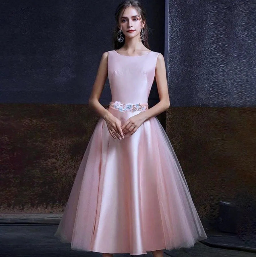 Wedding Accessories - Silk Flowers Blush Bridal Belt/Sash