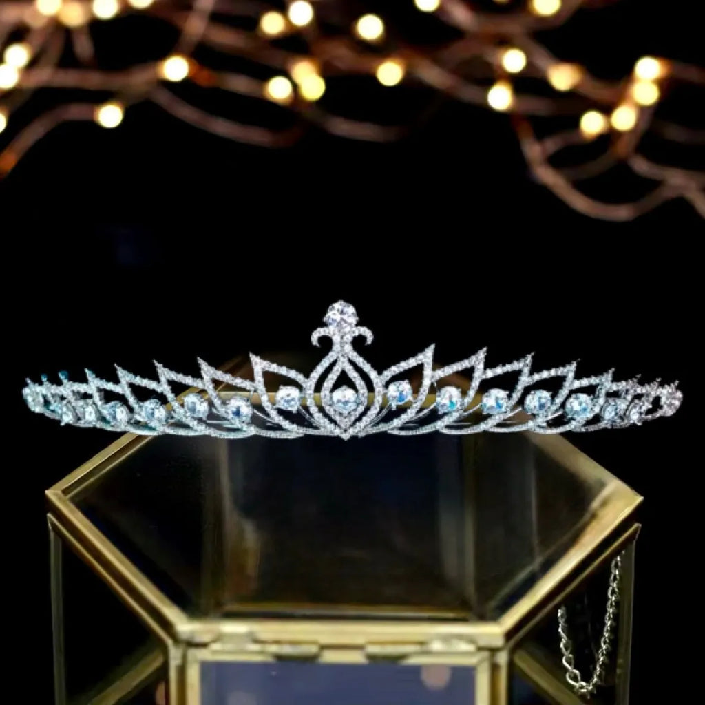 Silver Cubic Zirconia Wedding Tiara | Wedding Elegance