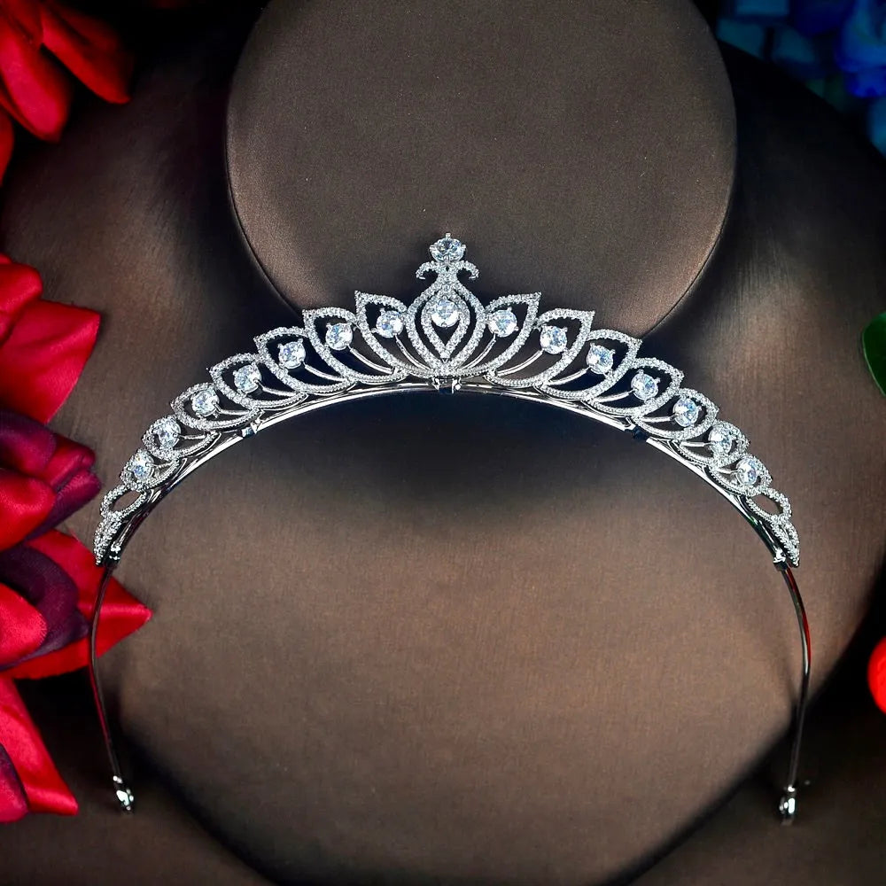 Silver Cubic Zirconia Wedding Tiara | Wedding Elegance