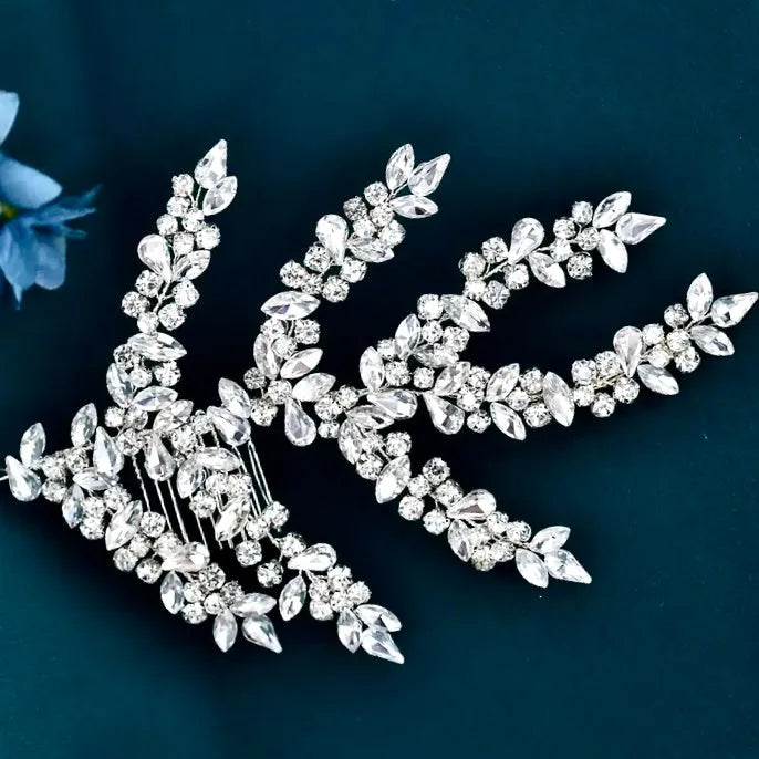 Elegant Crystal Bridal Headdress – Silver Wedding Hair Accessory