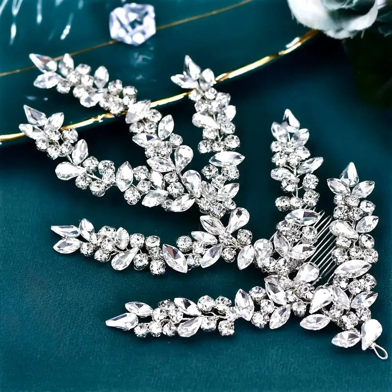 Elegant Crystal Bridal Headdress – Silver Wedding Hair Accessory