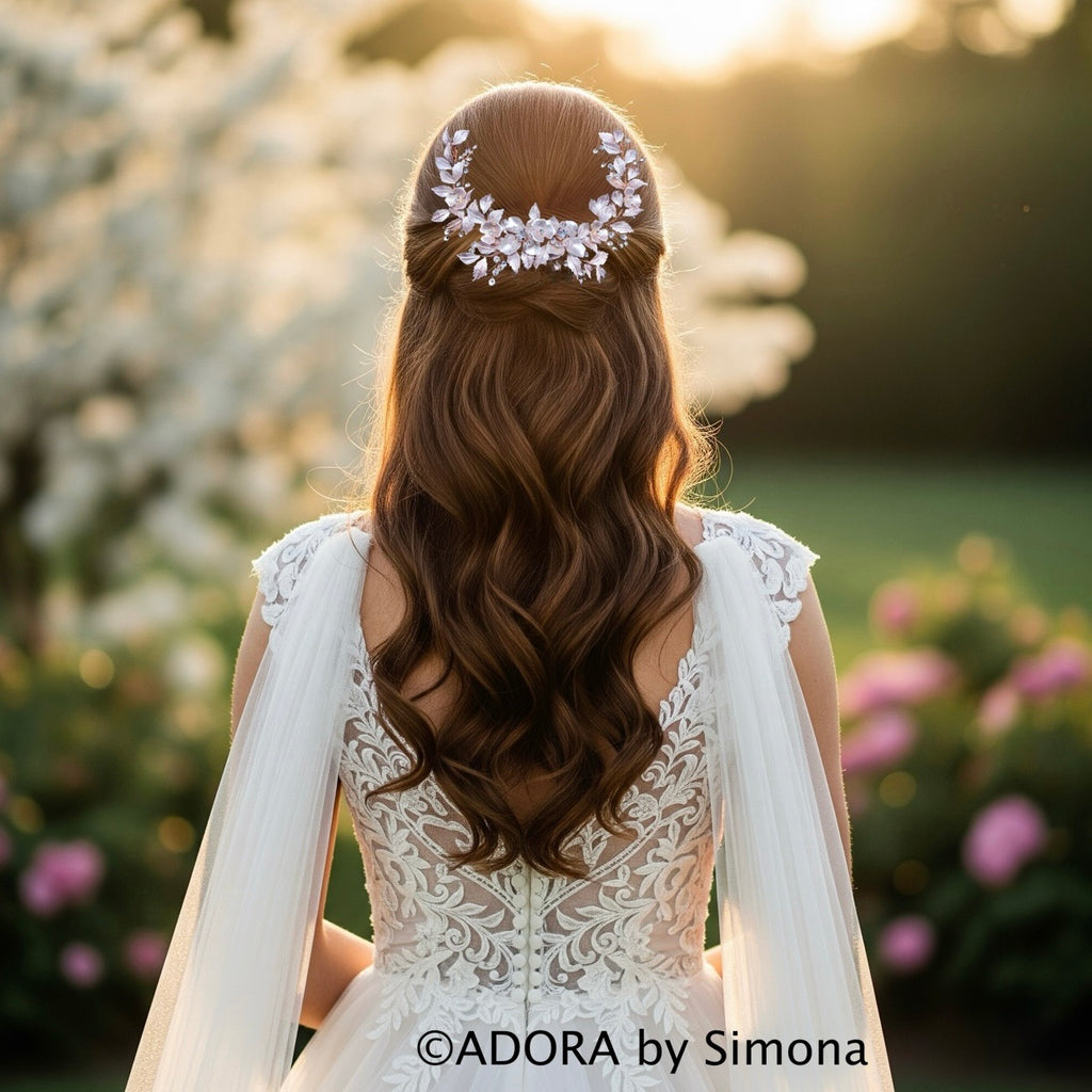 Wedding Hair Accessories - Crystal Bridal Hair Comb - Available in Rose Gold, Silver and Yellow Gold