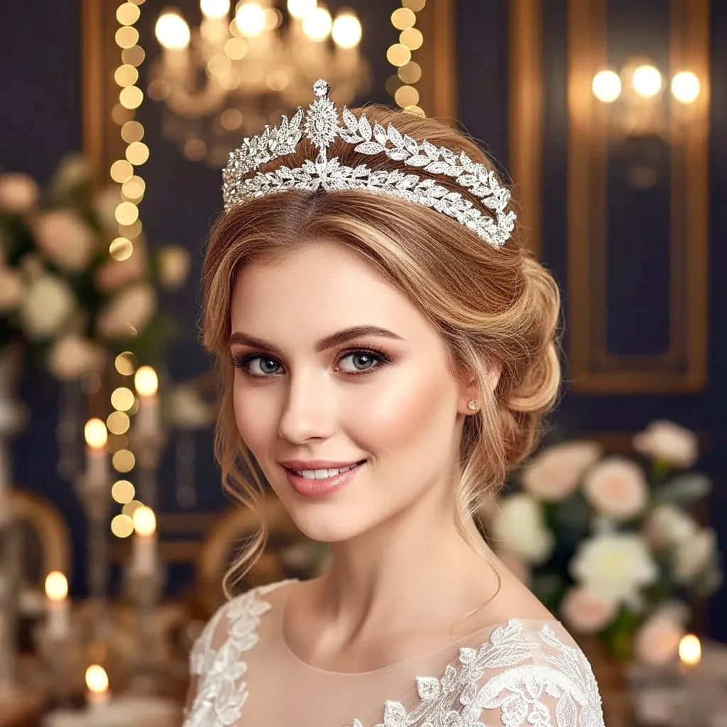 Wedding Hair Accessories - Silver Crystal BridalTiara