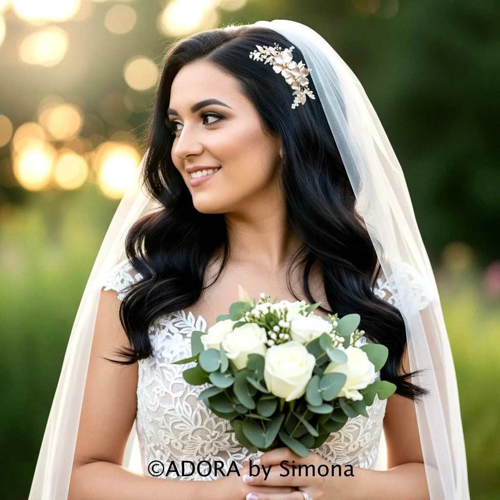 Wedding Hair Accessories - Pearl Bridal Hair Comb - Available in Gold and Silver