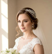 Kyisa Dance Crystal Tiara Comb – Wedding Hair Accessory With Diamante Crown