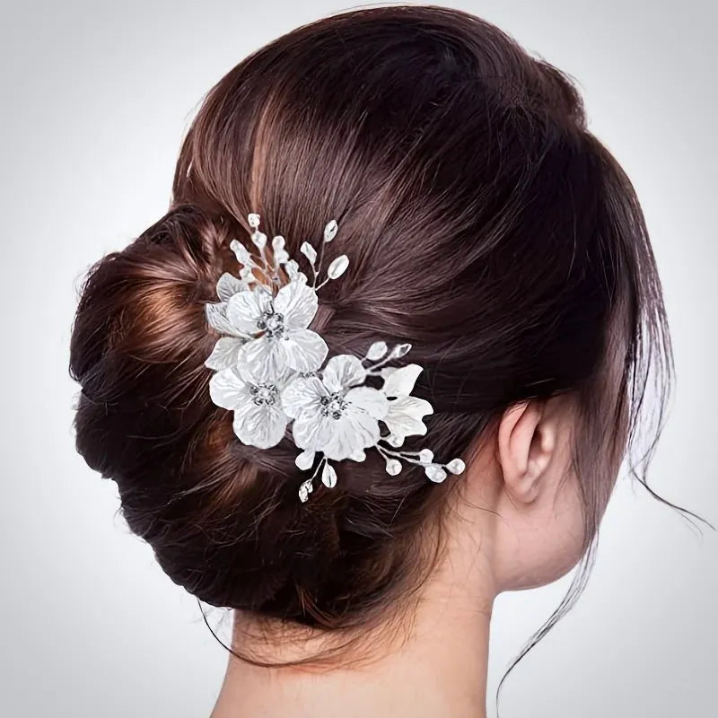 Wedding Hair Accessories - Floral Bridal Hair Clip/Vine