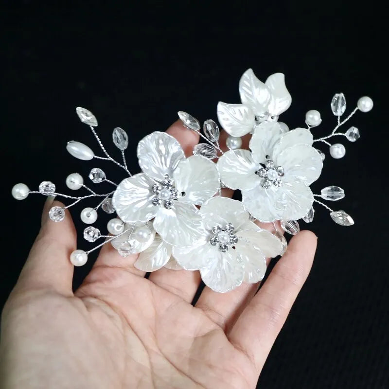 Wedding Hair Accessories - Floral Bridal Hair Clip/Vine