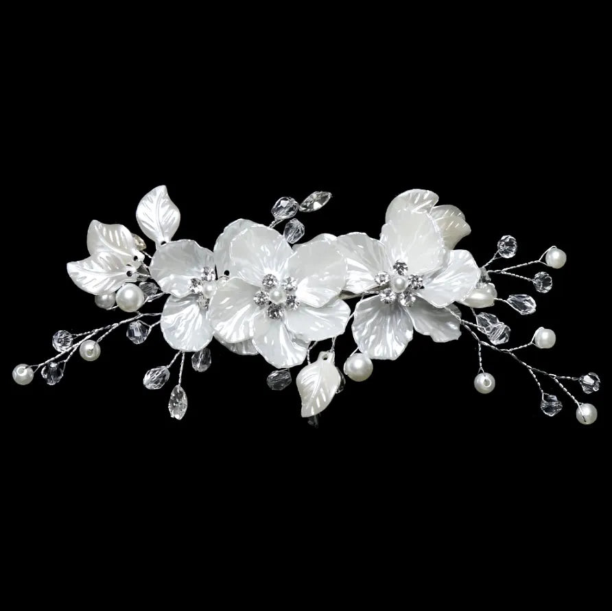 Wedding Hair Accessories - Floral Bridal Hair Clip/Vine