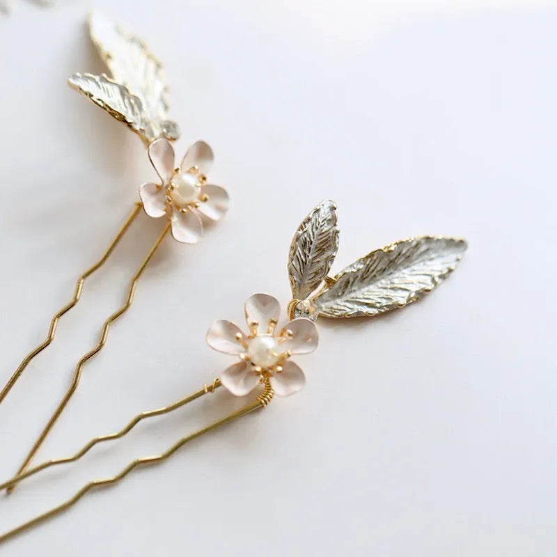 Wedding Hair Accessories - Romantic Bridal Hair Comb and Pins Set
