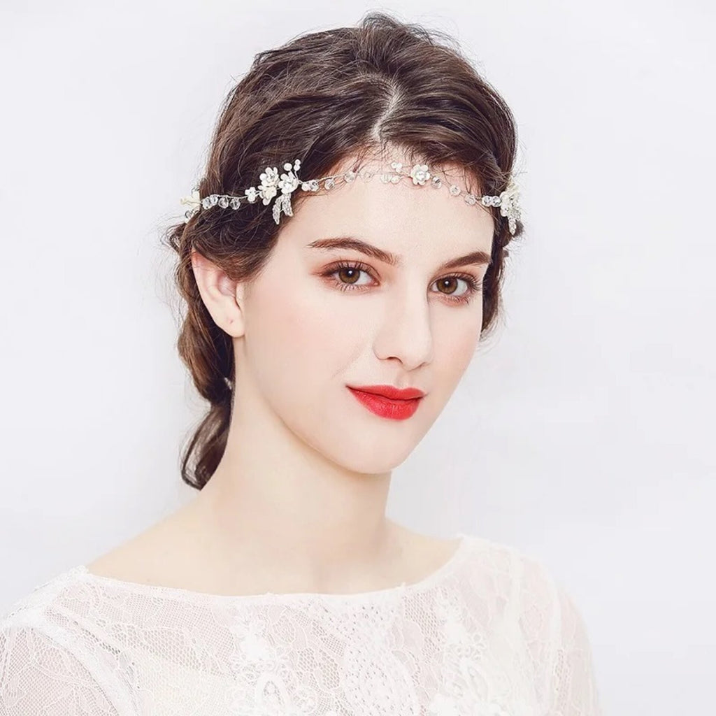 Bridal Hair Accessories - Pearl and Crystal Bridal Hair Vine