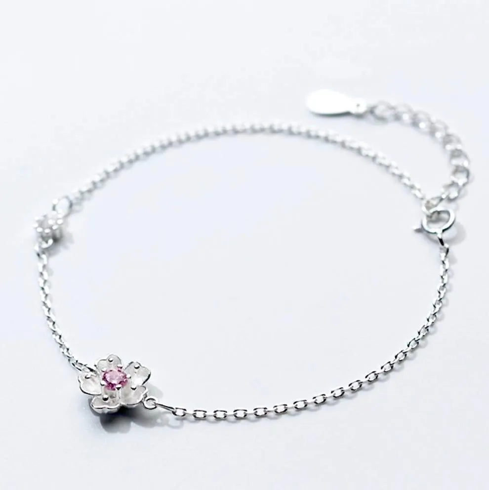 Bridal Party Gifts - Cherry Blossom Earrings and Bracelet Set, Flower Girl Gift