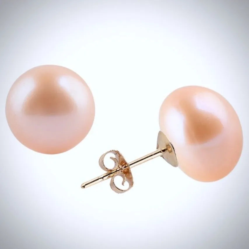 Wedding Jewelry - Freshwater Pearl Stud Earrings - More Colors Available