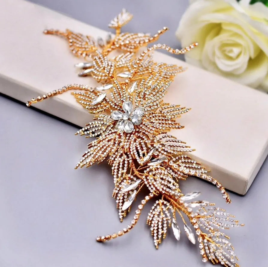 Gold Wedding Hair Accessories - Bridal Hair Accessory  display picture 1