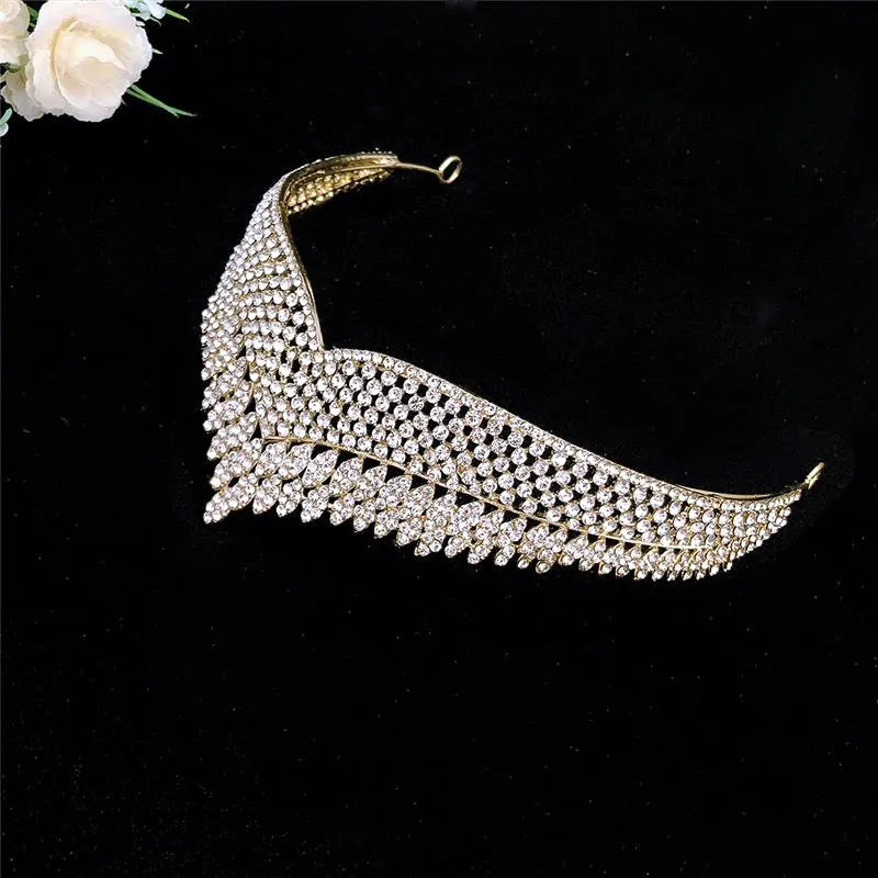 Wedding Jewelry and Accessories - Crystal Bridal Tiara - Available in Gold and Silver