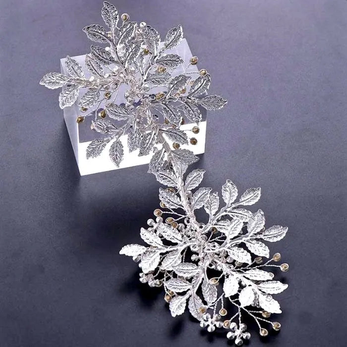 Wedding Hair Accessories - Silver Crystal Bridal Headband/Hair Vine