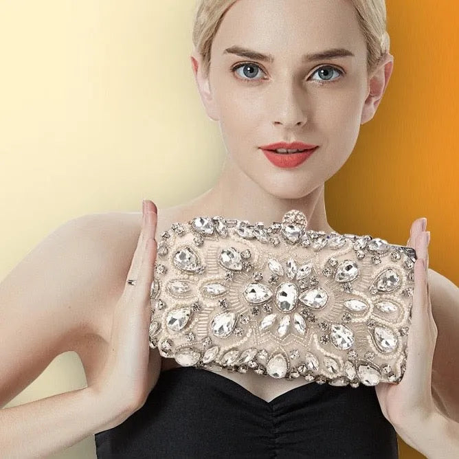 Wedding Accessories - Beaded Bridal Handbag Clutch