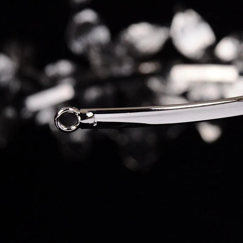 Wedding Hair Accessories - Silver Pearl and Crystal Bridal Side-Headband/Tiara