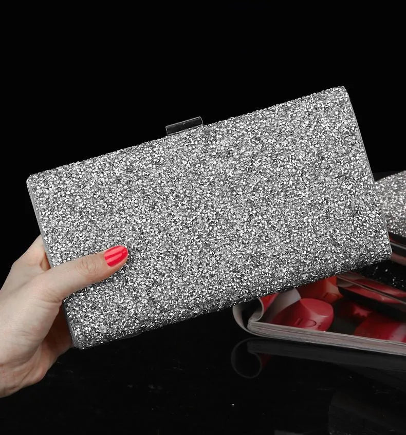 Wedding Accessories - Crystalized Bridal Handbag Clutch