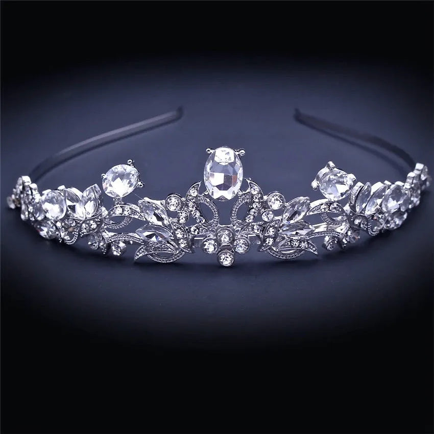 Cecily Austrian Crystal Bridal Tiara – Sparkling Wedding  display picture 1