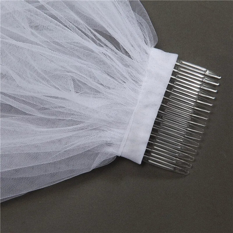 "Jody" - Ivory Knee Length Bridal Veil