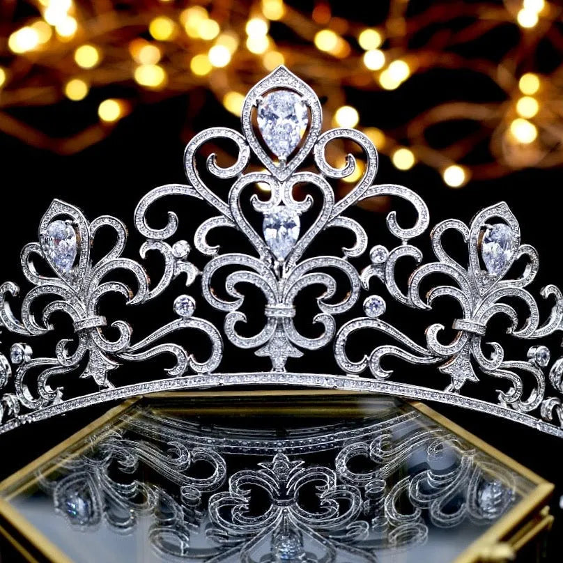 "Ellena" - Wedding Cubic Zirconia Tiara