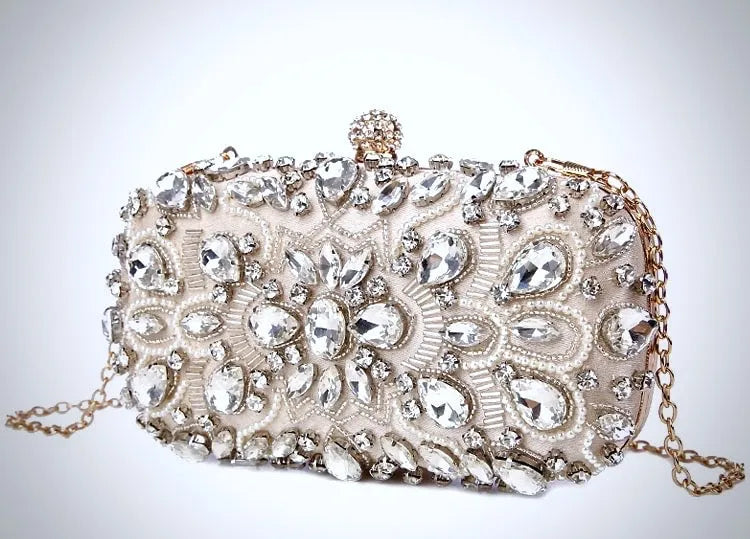 Wedding Accessories - Beaded Bridal Handbag Clutch
