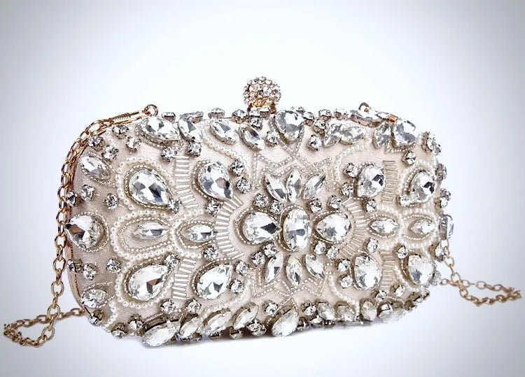 Wedding Accessories - Beaded Bridal Handbag Clutch