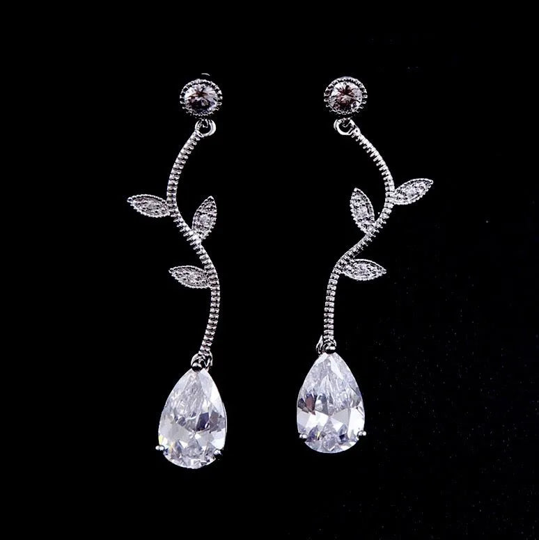 Wedding Jewelry - Cubic Zirconia Bridal Jewelry Set - Available in Silver, Rose Gold and Yellow Gold