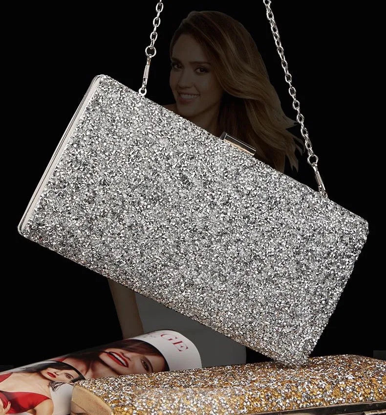 Wedding Accessories - Crystalized Bridal Handbag Clutch