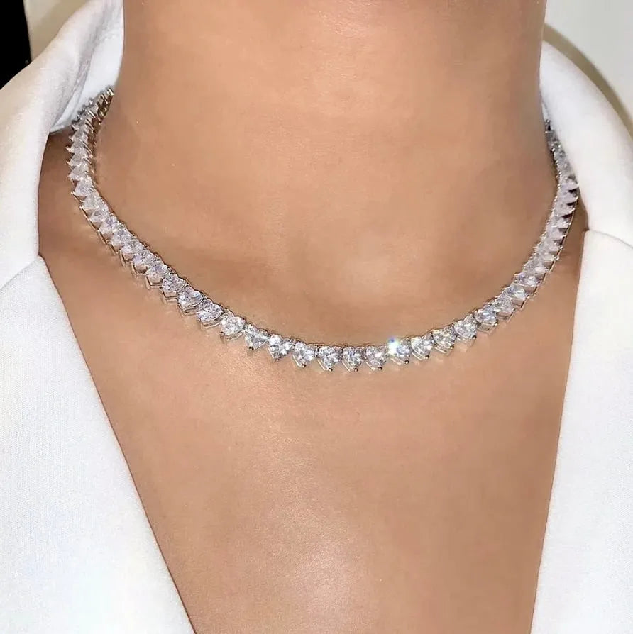 Wedding Jewelry - Heart Cubic Zirconia Bridal Jewelry Set