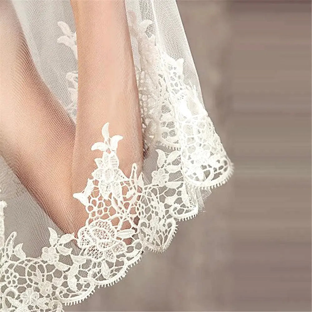 Wedding Veils - Bridal Lace Mantilla Veil - Cathedral Length
