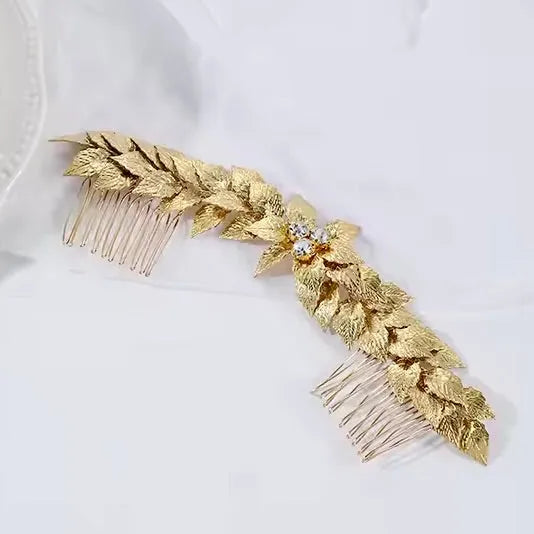 Wedding Hair Accessories - Silver Bridal Double Hair Comb