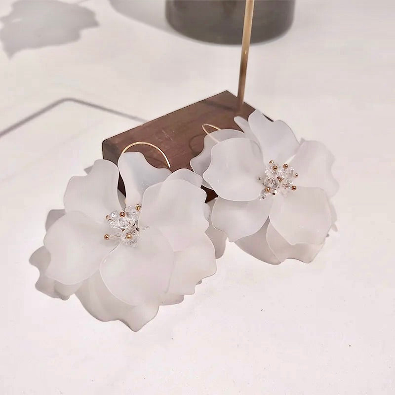 Wedding Jewelry - Bohemian Floral Bridal Earrings