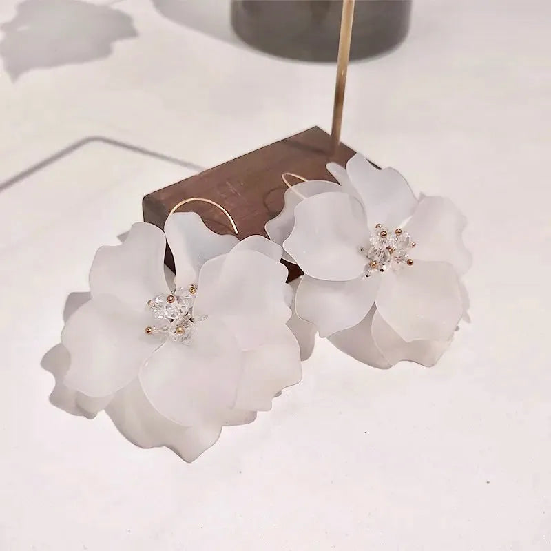 Wedding Jewelry - Bohemian Floral Bridal Earrings