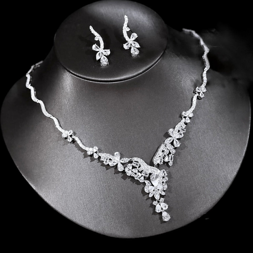 Wedding Jewelry - Luxury Cubic Zirconia Bridal Jewelry Set