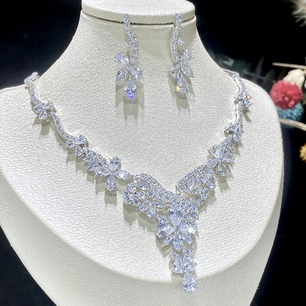 Wedding Jewelry - Luxury Cubic Zirconia Bridal Jewelry Set