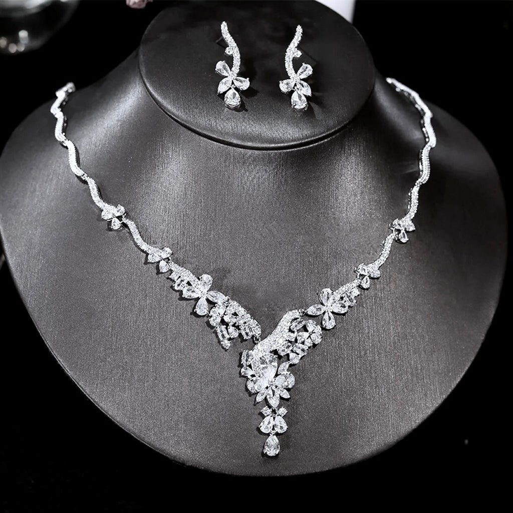 Wedding Jewelry - Luxury Cubic Zirconia Bridal Jewelry Set