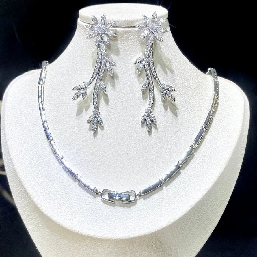 Wedding Jewelry - Luxury Cubic Zirconia Bridal Jewelry Set