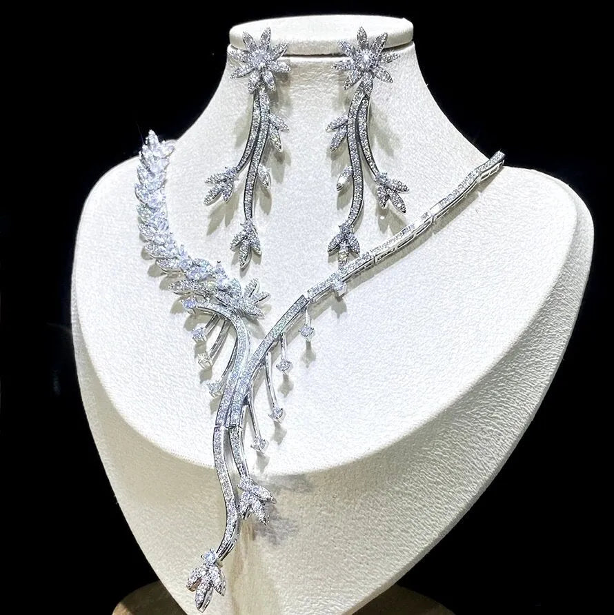 Wedding Jewelry - Luxury Cubic Zirconia Bridal Jewelry Set