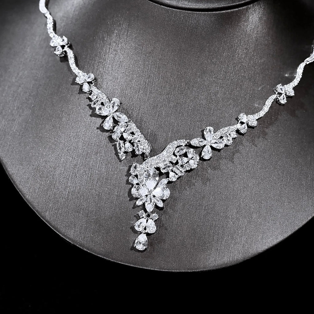 Wedding Jewelry - Luxury Cubic Zirconia Bridal Jewelry Set