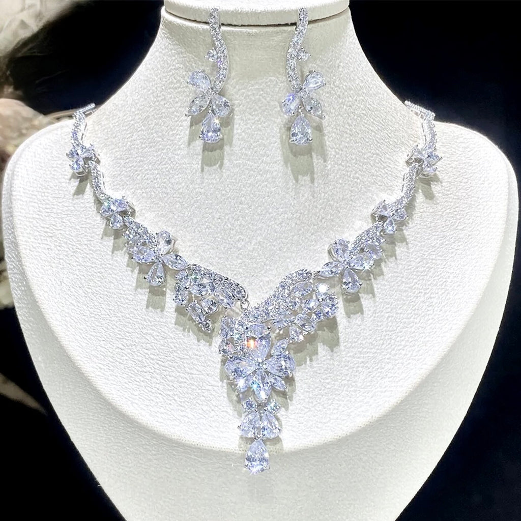 Wedding Jewelry - Luxury Cubic Zirconia Bridal Jewelry Set