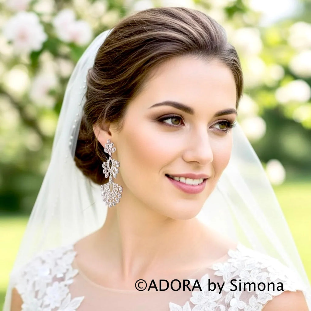 Trinity - Luxury Cubic Zirconia Bridal Earrings