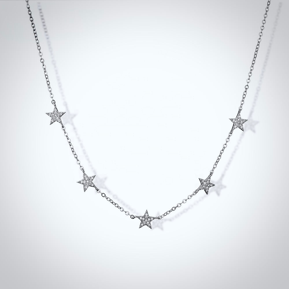 Minimalist Star Necklace | Bridal Jewelry in Silver & Gold