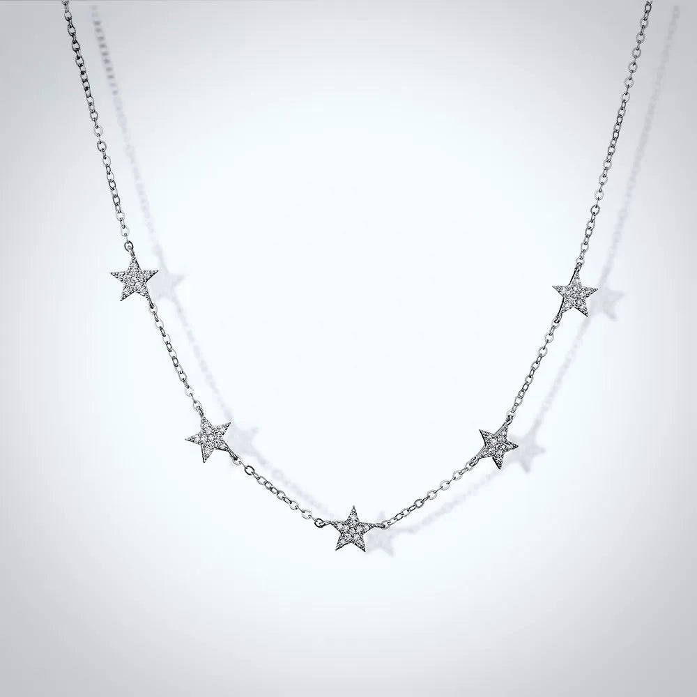Minimalist Star Necklace | Bridal Jewelry in Silver & Gold