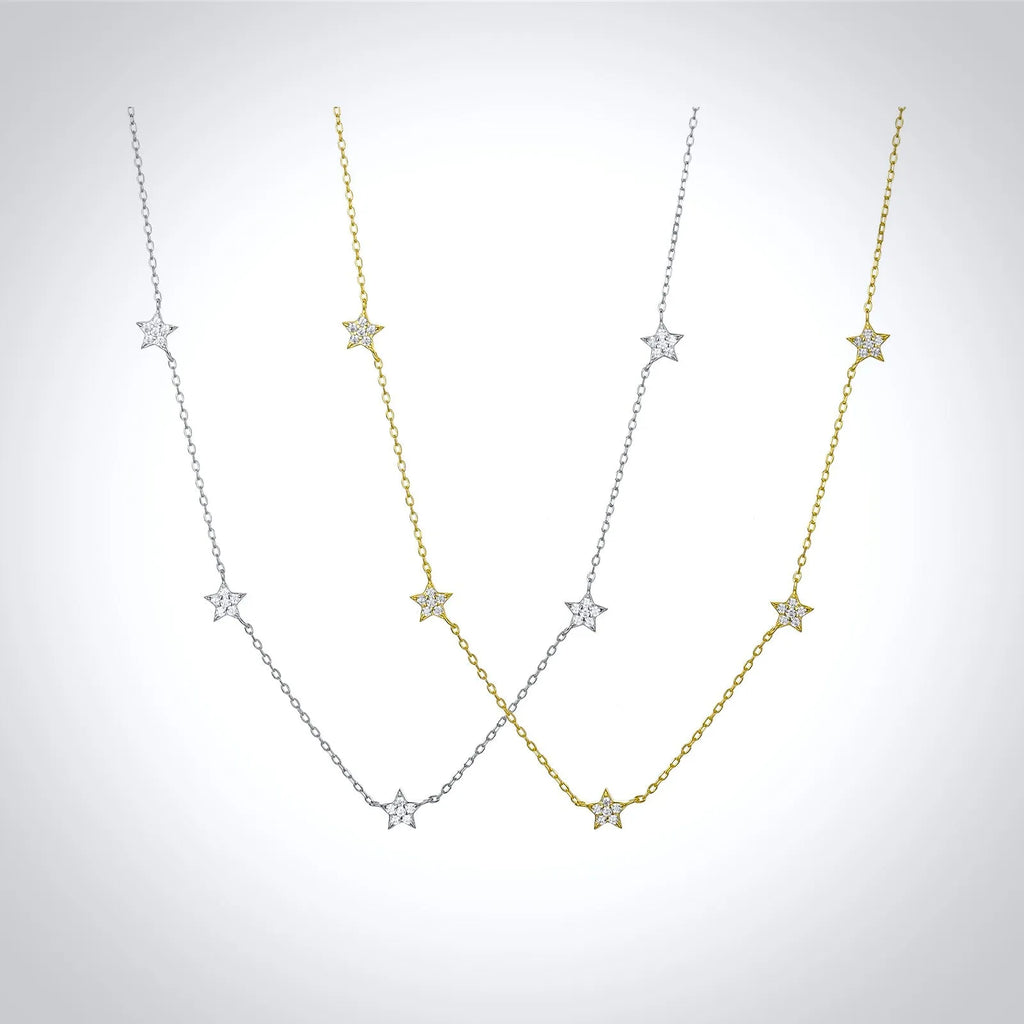 Minimalist Star Necklace | Bridal Jewelry in Silver & Gold